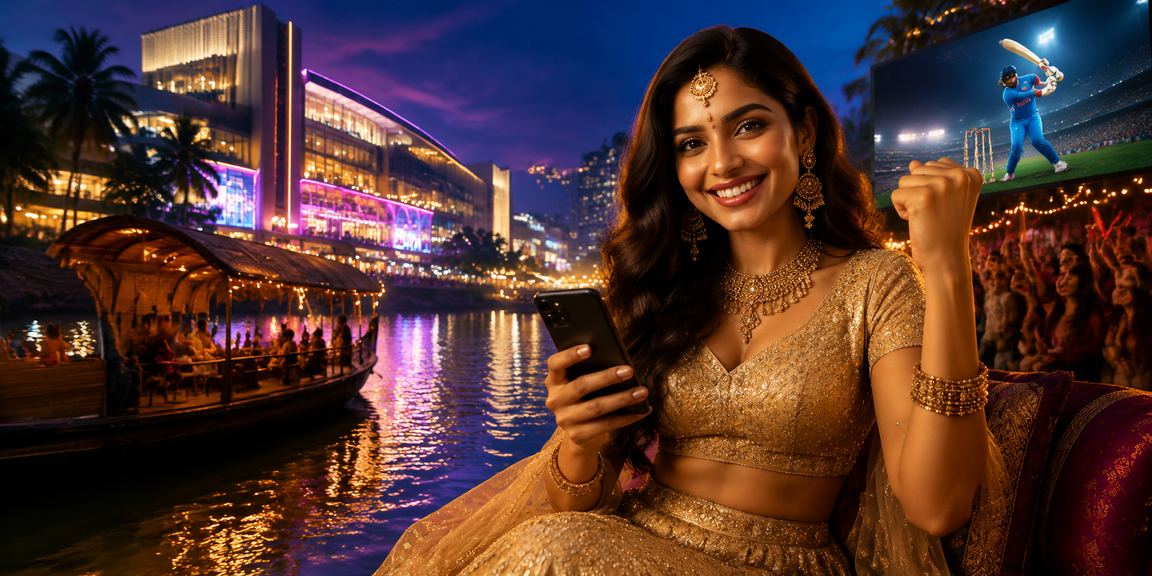 Festive promotional event with cricket and entertainment in India